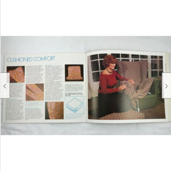 4 Creative Patterns Vtg Craft Books: Pillows, Drapes, Slipcovers, Upholstery - Picture 4 of 7